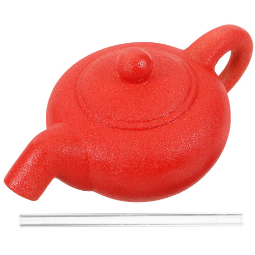 Ceramic Teapot Fountain Red 1 Set
