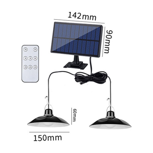 Solar Pendant Light IP44 Waterproof 1 Pack