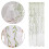 Gradient Green Curtains Washable Privacy Drapery 260 cm 6