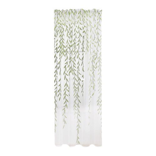 Gradient Green Curtains Washable Privacy Drapery 260 cm 1