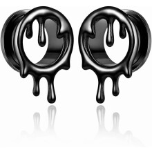 Water Drop Ear Gauges Hypoallergenic 316 Stainless Steel 2