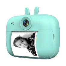 Mini HD kamera 1080P s termálnou tlačiarňou - modrá