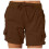Dame Cargoshorts Sommer Løs Elastisk Midje med Lommer 1