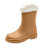 Botas de chuva femininas de cano alto estilo punk, forradas com algodão e com solado de borracha. 1
