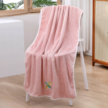 Plaid dinosaure en velours corail rose 150 x 200 cm