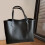 Τσάντα Tote από PU δέρμα μαύρη, casual, ελαφριά 1 τεμ. 7