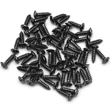 Black Pickguard Mounting Screws for Strat Tele Guitar Bass