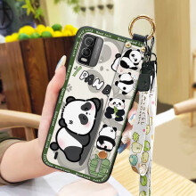 Nokia C210 telefoonhoesje met pandadesign en standaard.