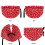 Couvre-théière flocon de neige de Noël à cordon élastique double face 3