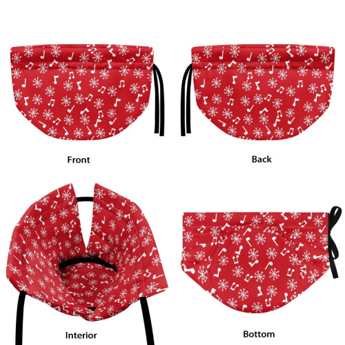 Couvre-théière flocon de neige de Noël à cordon élastique double face 2