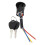 Electric Bicycle Ignition Key Switch with Keys S M L 3-Wire 3