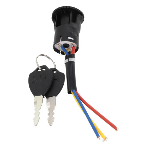 Electric Bicycle Ignition Key Switch with Keys S M L 3-Wire 2