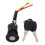 Electric Bicycle Ignition Key Switch with Keys S M L 3-Wire 8