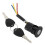 Electric Bicycle Ignition Key Switch with Keys S M L 3-Wire 7