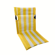 (01) Foldable Camping Chair / Outdoor Garden Park Single Lazy Chair / Backrest Cushion Picnic Camping Folding Back Chair Beac