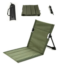 (Green) Tragbarer, ultraleichter Outdoor-Klappstuhl – ein klappbarer „Moon Chair“, der für Camping und den Strand entwickelt