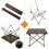 1pc Portable Folding Camping Side Table, Multifunctional Beach Table, Small Picnic Backpack Table, Suitable for Outdoor 8