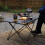 1pc Portable Folding Camping Side Table, Multifunctional Beach Table, Small Picnic Backpack Table, Suitable for Outdoor 9