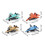 Fighter Jet Model Toy Alloy Pull-Back 4 Pcs 6