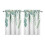 Vintage green leaf tier kitchen curtains 28x36 in 2 panels 1