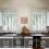 Vintage green leaf tier kitchen curtains 28x36 in 2 panels 2