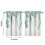Vintage green leaf tier kitchen curtains 28x36 in 2 panels 4