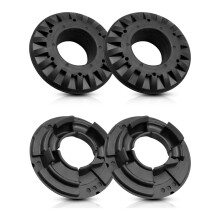 Rear Upper and Lower Rubber Spring Isolator Kit for Jeep