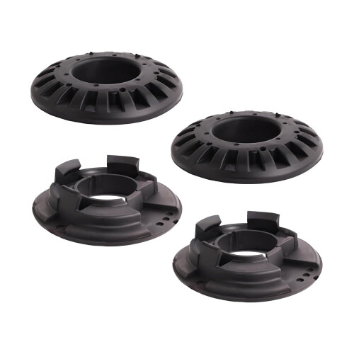 Rear Upper and Lower Rubber Spring Isolator Kit for Jeep 1