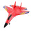 Gravity Glider Foam RC Fighter Plane with Lights 1pc 1