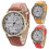 Casual Analog Quartz Wrist Watch Coffee 5
