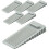 Clear Rubber Door Stops Heavy Duty 5 Pack Grey 1