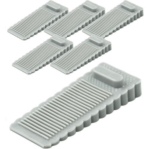 Clear Rubber Door Stops Heavy Duty 5 Pack Grey