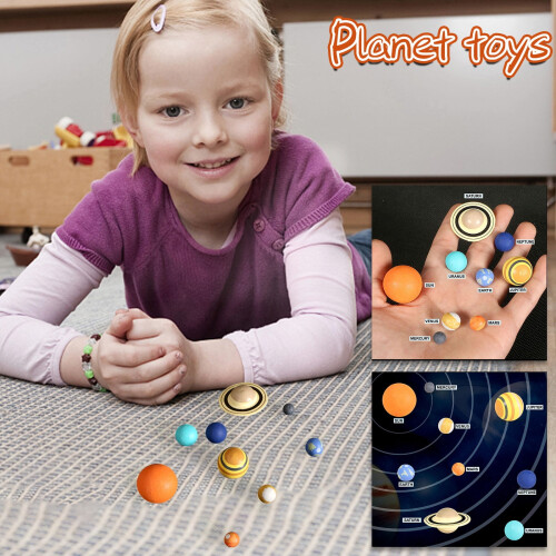 3D Solar System Model Educational Toy with 8 Planets 1