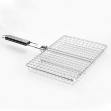 1 Stück faltbarer, verdickter Grillrost, große Kapazität, geeignet zum Braten von Hähnchen, Antihaft-Grillwerkzeug mit