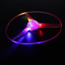 LED blinkande flygande tefat leksaksskiva 1 st