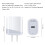Φορτιστής τοίχου USB-C 20W με καλώδιο 6 ποδιών PD Γρήγορη φόρτιση 3