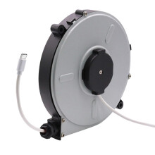 Enrouleur de câble automatique rétractable pour cordon d'alimentation 1–3 m