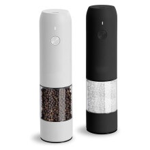 Ensemble de 2 moulins à sel et à poivre rechargeables par USB