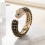 Pulseira vintage de resina com leão e strass (1 peça) 1