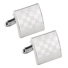 Boutons de manchette Xinwanna en alliage, forme tambour, pour homme (1 paire)