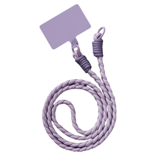 Lanière de téléphone tressée en polyester doux et résistante