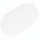 Rutschfeste Duschmatte aus PVC, transparent, rund oder oval, 1 Stück 1