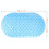 Rutschfeste Duschmatte aus PVC, transparent, rund oder oval, 1 Stück 3