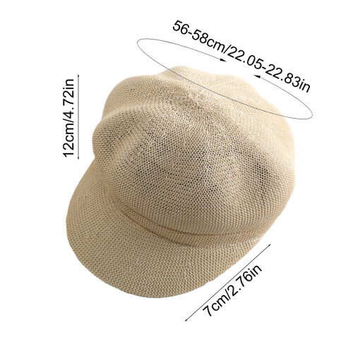 Dames casual baret, holgebreid, verstelbaar 1