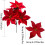 Artificial Poinsettia Flowers Red 8pcs 3