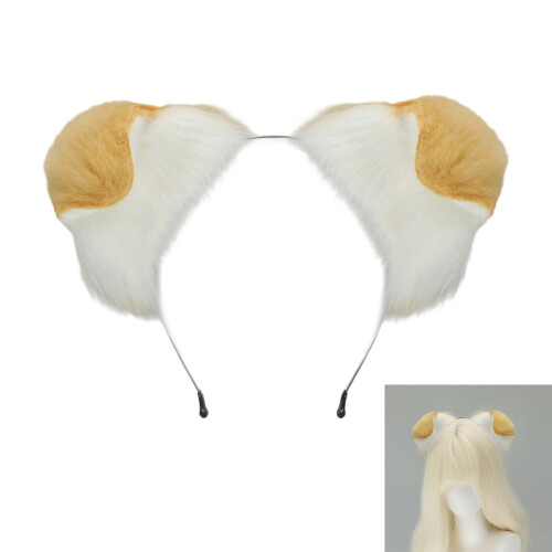 Bandeaux d'oreilles en peluche pour femmes, couvre-chef-Noir 2