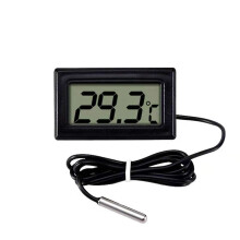 Temperature Measurement Meter for Fridge Aquarium Freezer-Black