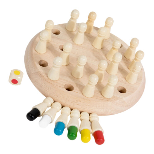 Wooden Memory Matching Game Concentration Training-L