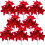 Artificial Poinsettia Flowers Red 8pcs 1