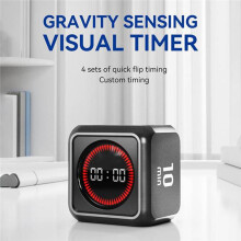 Visual Countdown Timer with 3-Stage Volume Control Silent Flashing Alert Built-in 800mAh Battery